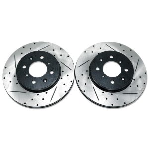 Acura Integra Brake Kit - Front - BLOX Racing - Slotted & Drilled Rotors - `90-`01 Acura Integra Brake Kit - Front - BLOX Racing - Slotted & Drilled Rotors - `90-`01